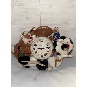 Homco Quartz Sports Wall Clock (Home‎ Interiors & Gifts) (1994)